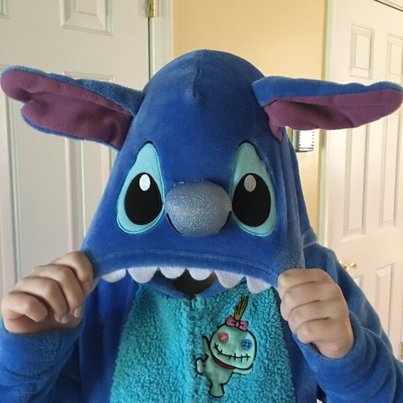 Disney Stitch Adult One Piece Pajama/Costume - Picture 3 of 5